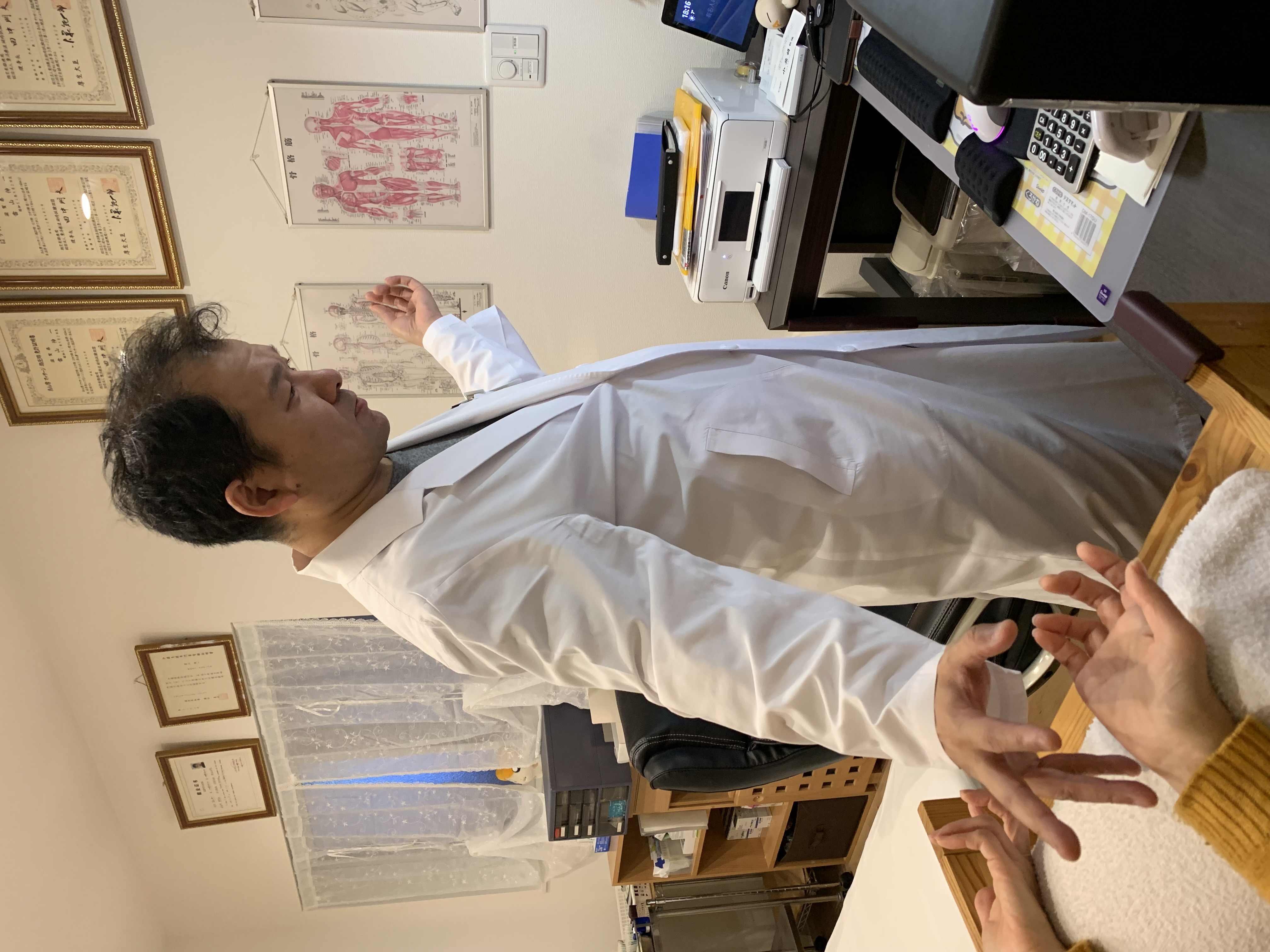 氣脈功の診察風景